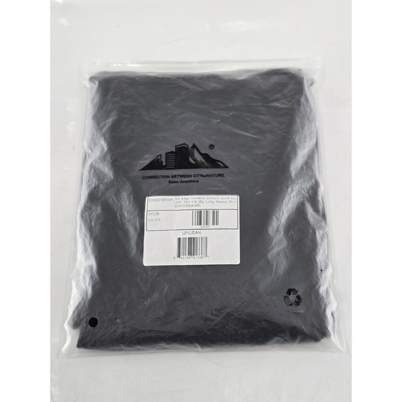 NWT SG Edge Womens Outdoor Quick Dry UPF 50+ 1/4 Zip Long Sleeve Shirt BLACK XXL - Picture 5 of 9